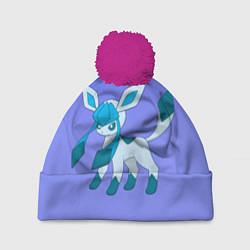 Шапка c помпоном Glaceon Pokemon