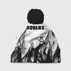 Шапка с помпоном Roblox flame текстура, цвет: 3D-черный