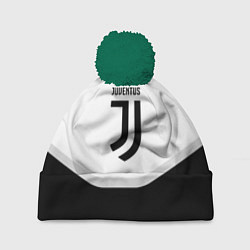 Шапка с помпоном Juventus black geometry sport, цвет: 3D-зеленый