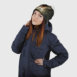 Шапка с помпоном Дракон и главный герой dragons dogma, цвет: 3D-белый — фото 2