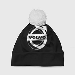 Шапка с помпоном Volvo white logo, цвет: 3D-белый