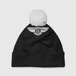 Шапка c помпоном Bentley logo