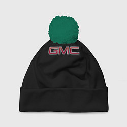 Шапка с помпоном GMC logo, цвет: 3D-зеленый