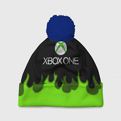Шапка c помпоном Xbox green fire
