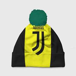 Шапка c помпоном Juventus sport geometry yellow