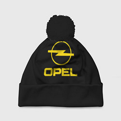 Шапка c помпоном Opel yellow