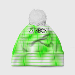 Шапка с помпоном Xbox game console, цвет: 3D-белый