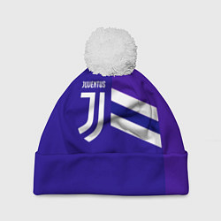 Шапка с помпоном Juventus sport geometry line, цвет: 3D-белый