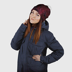 Шапка с помпоном Кровавое небо, цвет: 3D-белый — фото 2