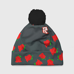 Шапка с помпоном Roblox rose, цвет: 3D-черный