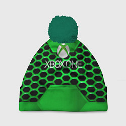 Шапка с помпоном Xbox metal game, цвет: 3D-зеленый