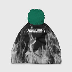 Шапка с помпоном Fortnite серый огонь, цвет: 3D-зеленый