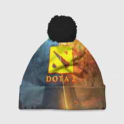 Шапка с помпоном DOTA 2 лес эльфов, цвет: 3D-черный