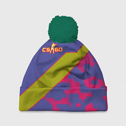 Шапка c помпоном Counter strike camo line
