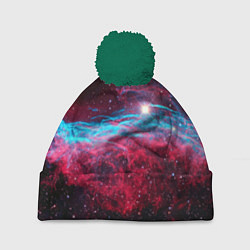 Шапка c помпоном Uy scuti star - neon space