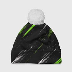 Шапка с помпоном Sports suit, цвет: 3D-белый