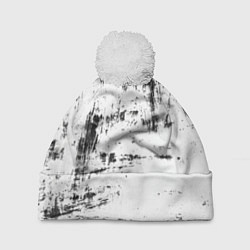 Шапка с помпоном Color black and white, цвет: 3D-белый