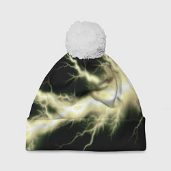 Шапка c помпоном Lightning yellow