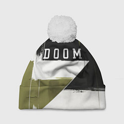 Шапка с помпоном Doom The Dark Ages, цвет: 3D-белый