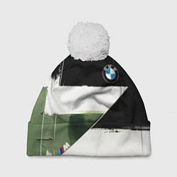 Шапка c помпоном BMW логотип