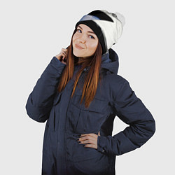 Шапка с помпоном Volkswagen логотип, цвет: 3D-белый — фото 2