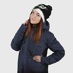 Шапка с помпоном Время дзюдо, цвет: 3D-черный — фото 2