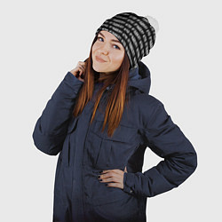 Шапка с помпоном Кто п здел, цвет: 3D-белый — фото 2