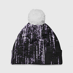 Шапка с помпоном Shade purple, цвет: 3D-белый