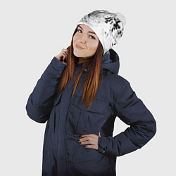 Шапка с помпоном Borussia черно белые краски, цвет: 3D-белый — фото 2