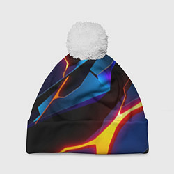 Шапка с помпоном Галактический, цвет: 3D-белый