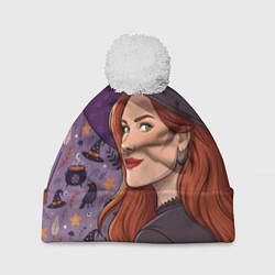 Шапка с помпоном Wich, цвет: 3D-белый