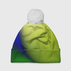 Шапка с помпоном The color is multicolored, цвет: 3D-белый