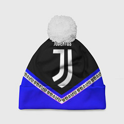 Шапка с помпоном Ювентус япония геометрия, цвет: 3D-белый