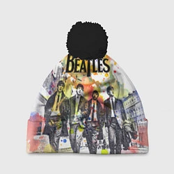Шапка с помпоном The Beatles: Colour Spray, цвет: 3D-черный