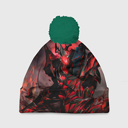 Шапка с помпоном Shadow Fiend, цвет: 3D-зеленый