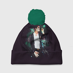 Шапка с помпоном Michael Jackson, цвет: 3D-зеленый