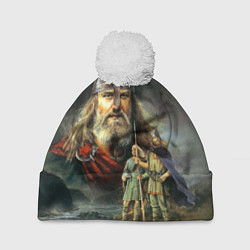 Шапка с помпоном Богатырь Руси, цвет: 3D-белый
