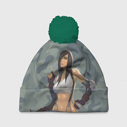 Шапка с помпоном Военная девушка Тифа Локхарт - Final Fantasy, цвет: 3D-зеленый