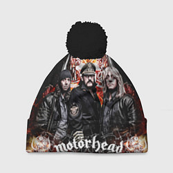 Шапка с помпоном Motorhead Band, цвет: 3D-черный