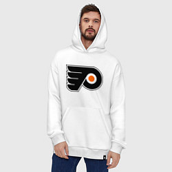 Толстовка-худи оверсайз Philadelphia Flyers, цвет: белый — фото 2