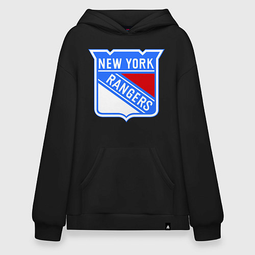 Худи оверсайз New York Rangers / Черный – фото 1