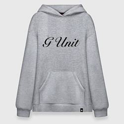 Толстовка-худи оверсайз G unit, цвет: меланж