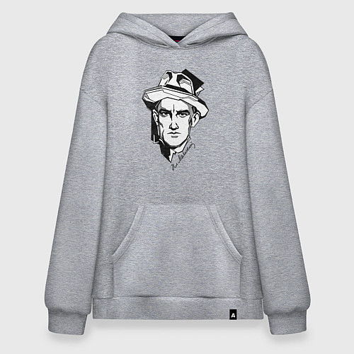 Худи оверсайз Маяковский / Меланж – фото 1