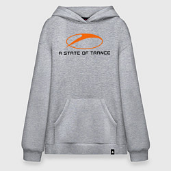 Толстовка-худи оверсайз A State of Trance, цвет: меланж