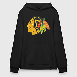 Толстовка-худи оверсайз Chicago Blackhawks: Kane, цвет: черный