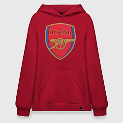 Толстовка-худи оверсайз Arsenal FC, цвет: красный