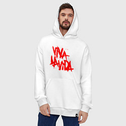 Толстовка-худи оверсайз Viva La Vida, цвет: белый — фото 2