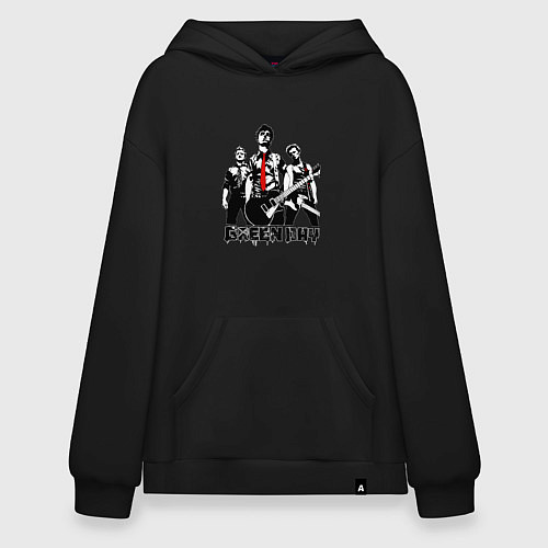 Худи оверсайз Группа Green Day / Черный – фото 1