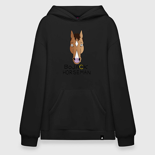 Худи оверсайз BoJack Horseman / Черный – фото 1