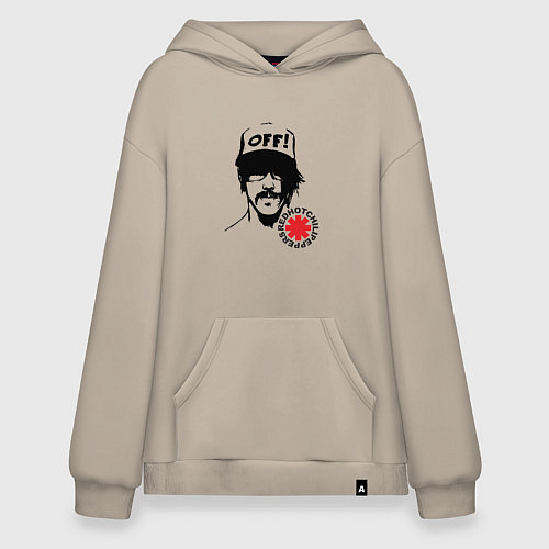 Худи оверсайз Red Hot Chili Peppers: Off / Миндальный – фото 1